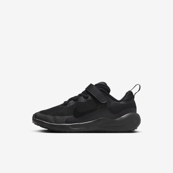 Boys black nike sneakers sales
